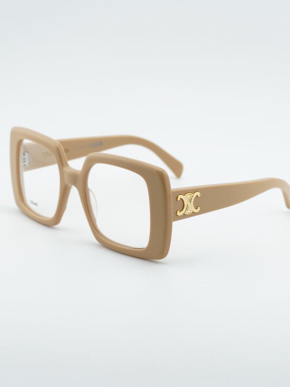 Celine CL50121I 057 Square Eyeglasses – Shiny Nude 51mm
